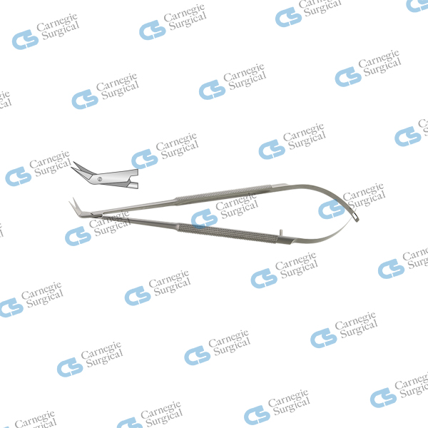 JACOBSON Micro Scissors round handle nano blades 25 deg angled JACOBSON Micro Scissors round handle nano blades 25 deg angled