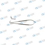JACOBSON Micro scissors round handle delicate blades 60 deg angled