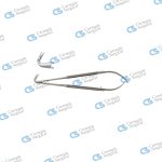 JACOBSON Micro scissors round handle delicate blades 125 deg angled