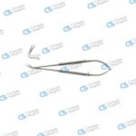 JACOBSON Micro scissors round handle fine blades 125 deg angled