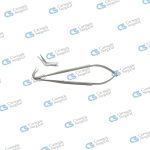 JACOBSON Micro scissors flat handle fine one probe pointed blade 45 deg angled