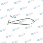 JACOBSON Micro scissors flat handle fine blades 25 deg angled