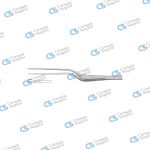 CUSHING Dressing forceps bayonet 1x2 teeth