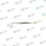 Micro Dressing and suture forceps diamond coated jaws curved