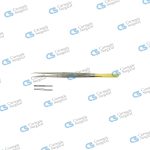 Micro Dressing and suture forceps diamond coated jaws counter balanced handle straight