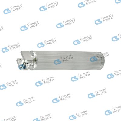Conventional laryngoscope medium aluminium handle single use