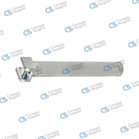 Conventional laryngoscope small aluminium handle single use