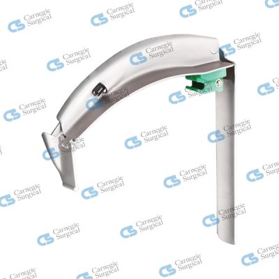 Green system laryngoscope blade flexible tip disposable