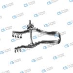 FINSEN Self-retaining retractor with adjustable screw sharp