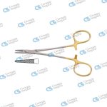 HALSEY Needle holder TC serrated
