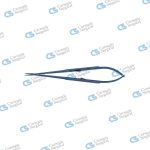 Micro needle holder round handle heavy pattern stream lined titanium straigh