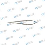 BARRAQUER Micro needle holder round handle smooth jaws without lock