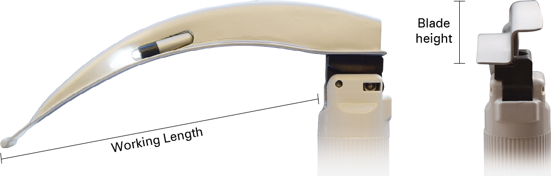 MACINTOSH Laryngoscope plastic blade & handle
