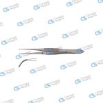 GRAEFE Iris forceps strongly curved
