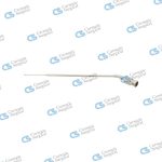 Septum injection needle knee bent