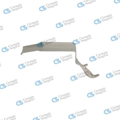 ST. MARKS Deep pelvic retractor angled handle without lip