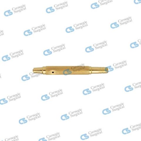 Handle for cannula with luer-lock, & interruption hol