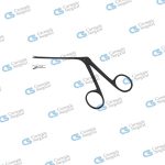 Micro Ear forceps curved down black finish