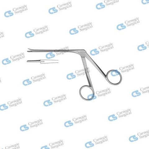 Nasal Sinus Scissors - One Blade Serrated Fine
