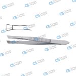 LITTAUER Cilia forceps flat smooth