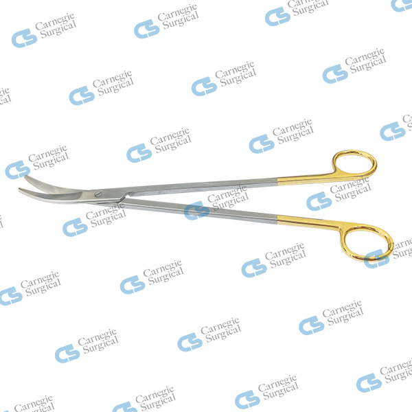 Z-Parametrium scissors extra long, gold rings TC Z-Parametrium scissors extra long, gold rings TC