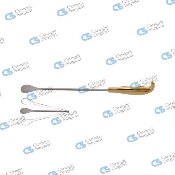 Breast dissector oval spatulated malleable