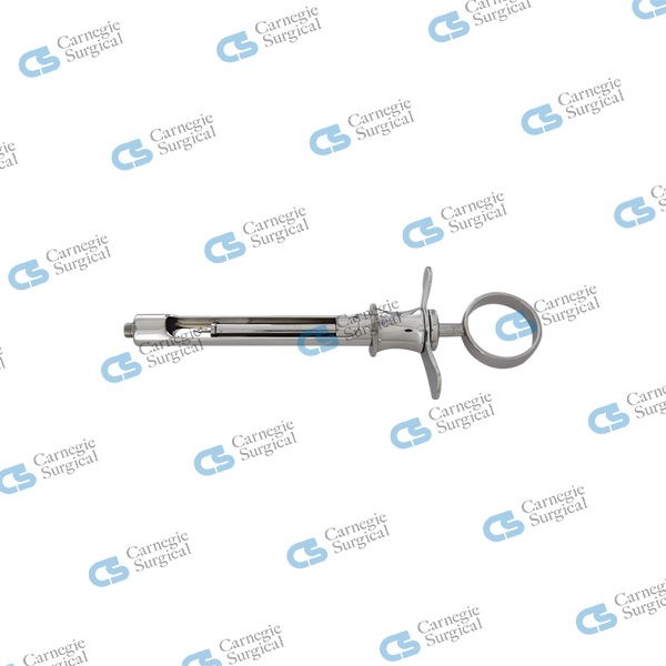 Dental cartridge syringe with US thread cw-type, 1.8 ml with harpoon aspiration Dental cartridge syringe with US thread cw-type, 1.8 ml with harpoon aspiration