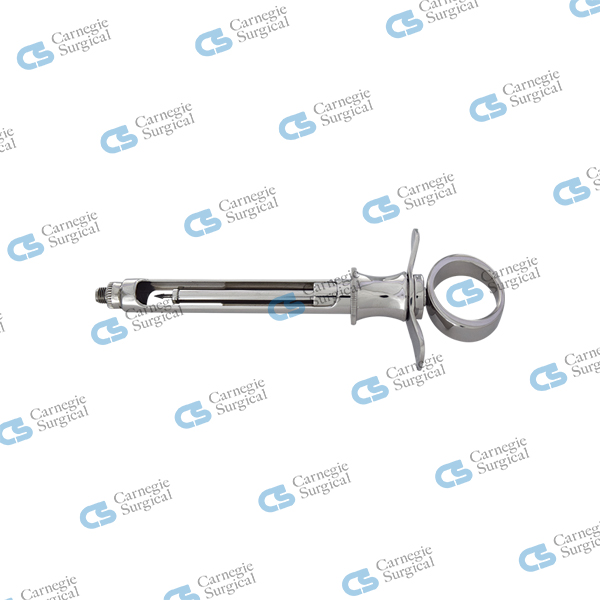 Dental cartridge syringe with US thread cw-type, ergo, 1.8 ml with harpoon aspiration Dental cartridge syringe with US thread cw-type, ergo, 1.8 ml with harpoon aspiration