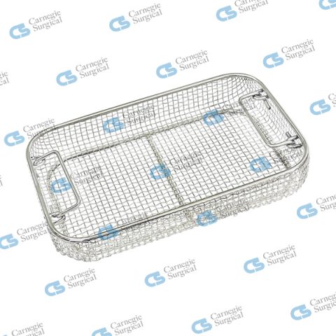 Wire basket suitable for dental containers