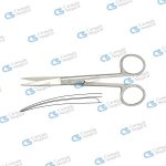 Operating scissors sharp/sharp curved