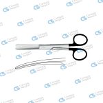 Operating scissors blunt/blunt curved supercut