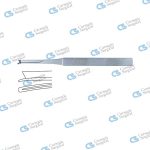 SILVER Rhinoplastic chisels v-shaped delicate pattern