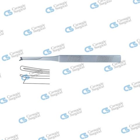 SILVER Rhinoplastic chisels v-shaped delicate pattern