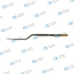 TEBBETTS Forceps, bayonet shaped, round handle TC