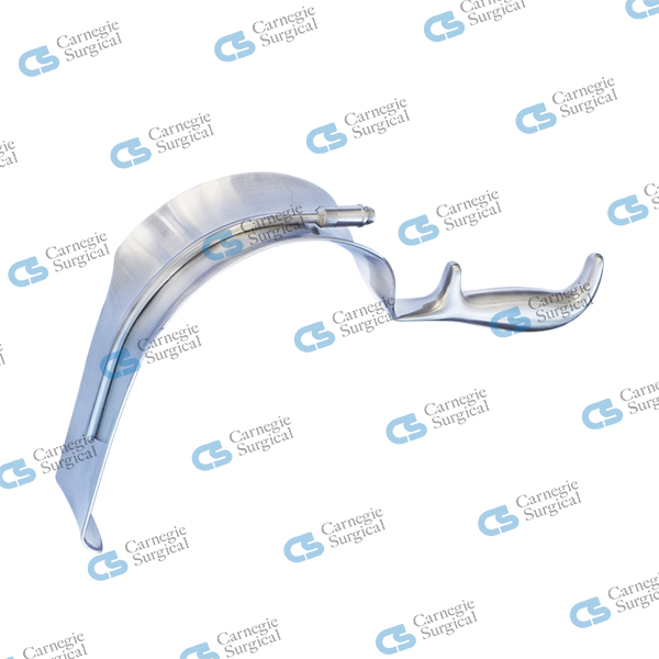 Deep pelvic retractor with light guide Deep pelvic retractor with light guide
