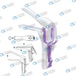 Disposable vaginal speculum large