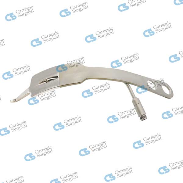 HOHMANNS Lighted Fiberoptic Bent Retractor HOHMANNS Lighted Fiberoptic Bent Retractor