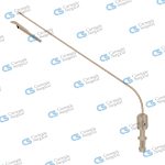 Injection Needle angular with finger plate and cutoff hole