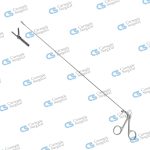 Alligator forceps for hard foreign bodiessingle action jaws
