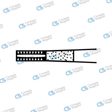 TEBBETTA Brown tissue forceps