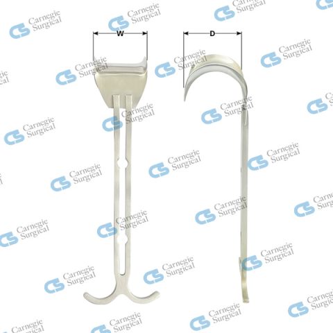 Center Blades for BALFOUR Retractor