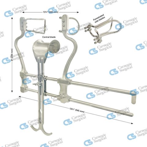 SUPER DELUXE BALFOUR Abdominal Retractor